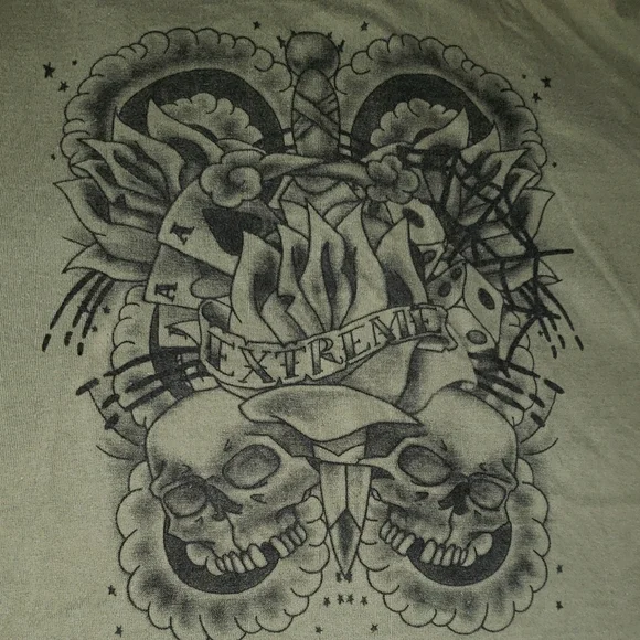 Kids Olive Hoodie with Graphic Sleeves - Picture 8 of 12